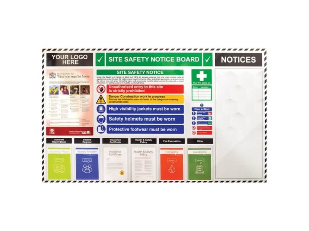 Site Safety Notice Board Safety Stations Safe Industrial