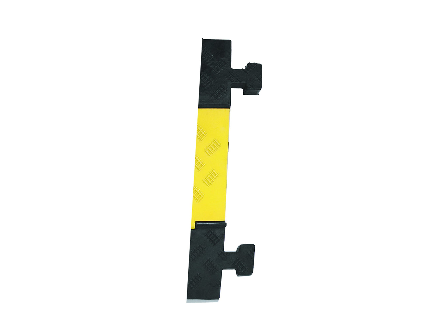 Large Cable Protection Ramp, End Element Male, 283 mm L x 600 mm W x 75 mm H, Black