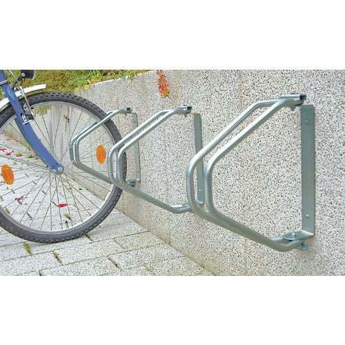 Moravia Galvanised Wall Mounted Bike Rack 0 335mm x 90mm x 335mm - Easy Installation