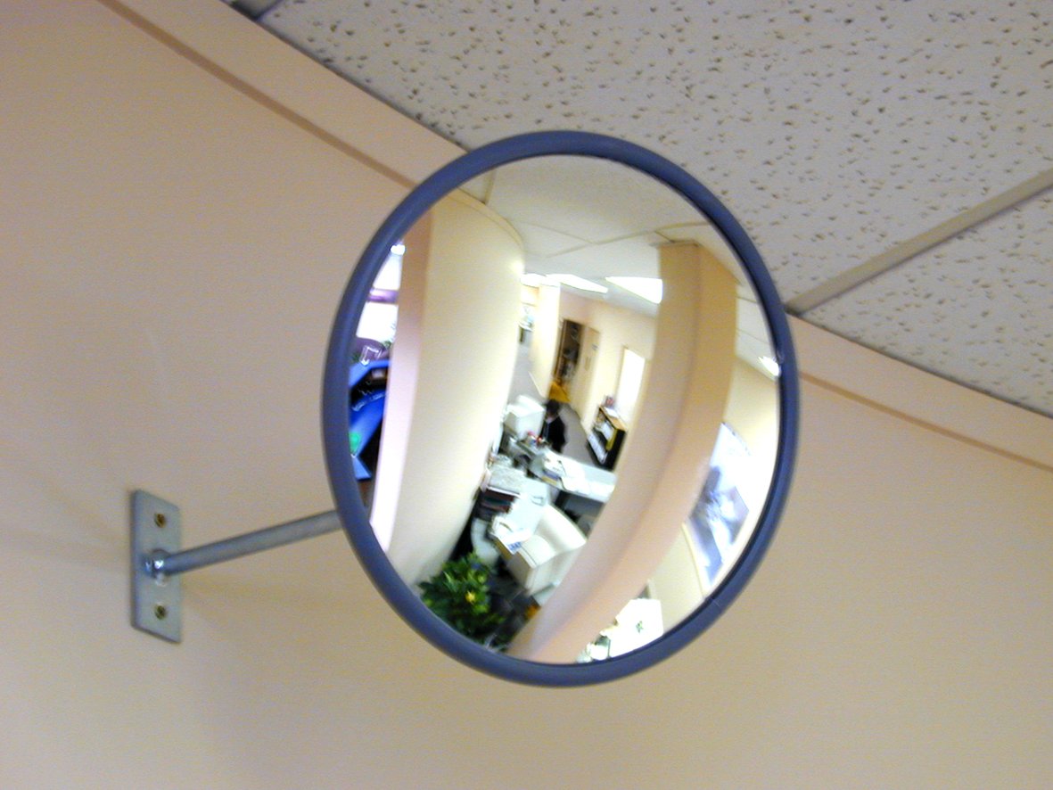 Round Acrylic Interior Convex Mirror 300mm Diameter