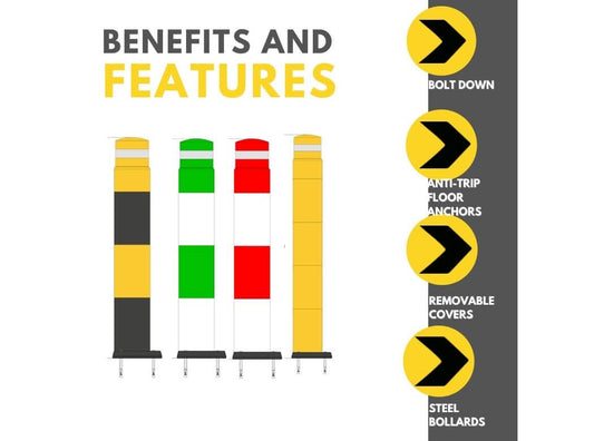 ImpactSAFE Heavy Duty Bolt Down Bollard