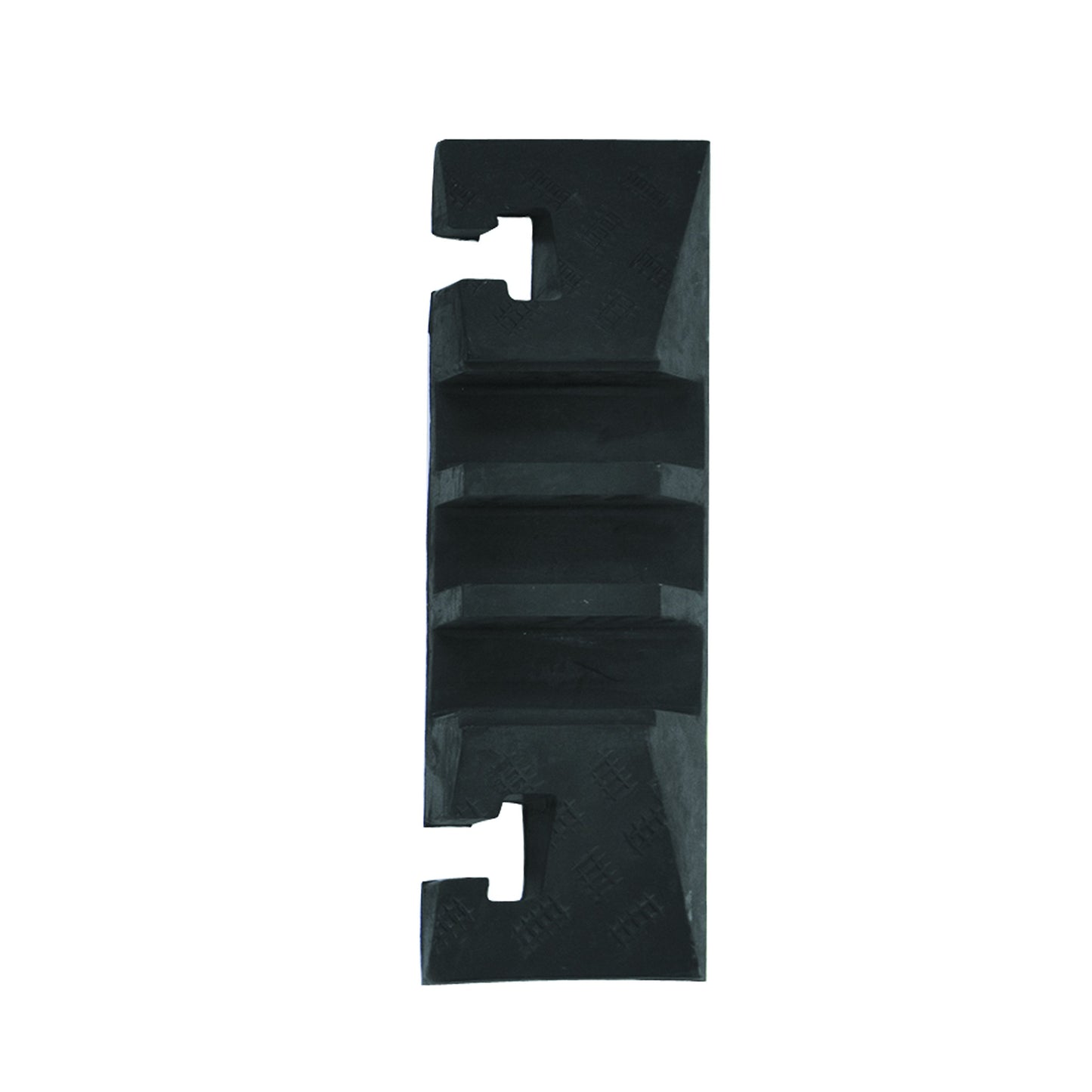 Large Cable Protection Ramp, End Element Female, 283 mm L x 600 mm W x 75 mm H, Black