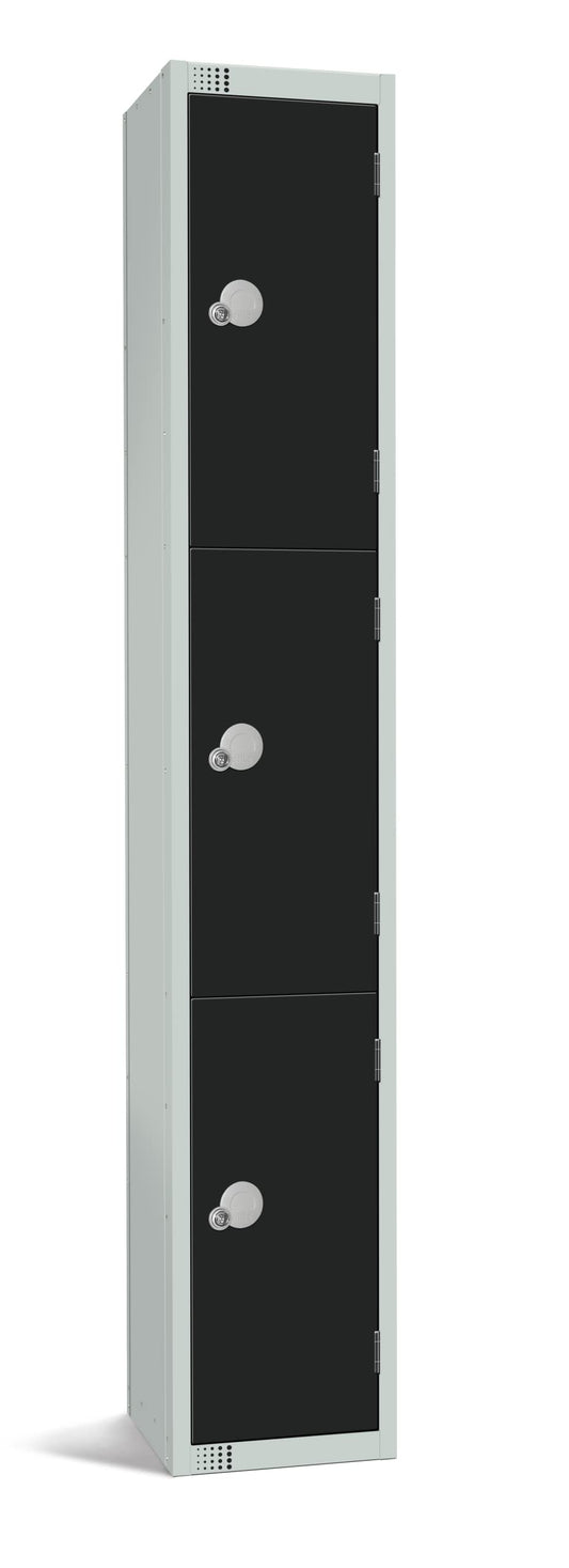 Specialist Industrial 3 Door Standard Storage Antibacterial Lockers - 1800mm x 300mm x 300mm