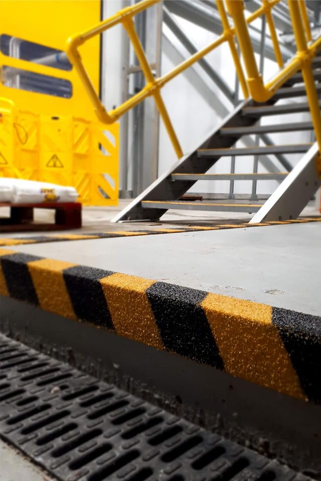 Anti-Slip GRP Stair Nosing 55mm x 55mm | Black | 3m