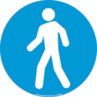 FM38 Floor Graphic Marker Walking Man