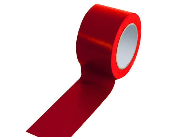 Red 75mm Floor Tape