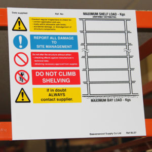 Weight Load Notices - Safe Industrial