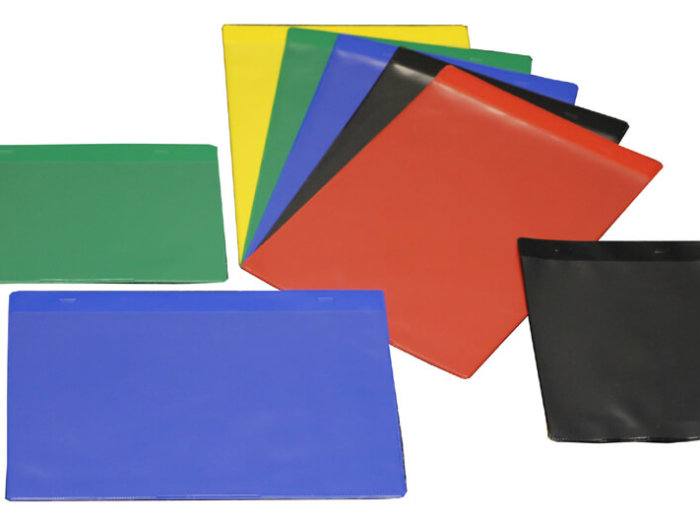 Coloured Self-adhesive Document Pockets