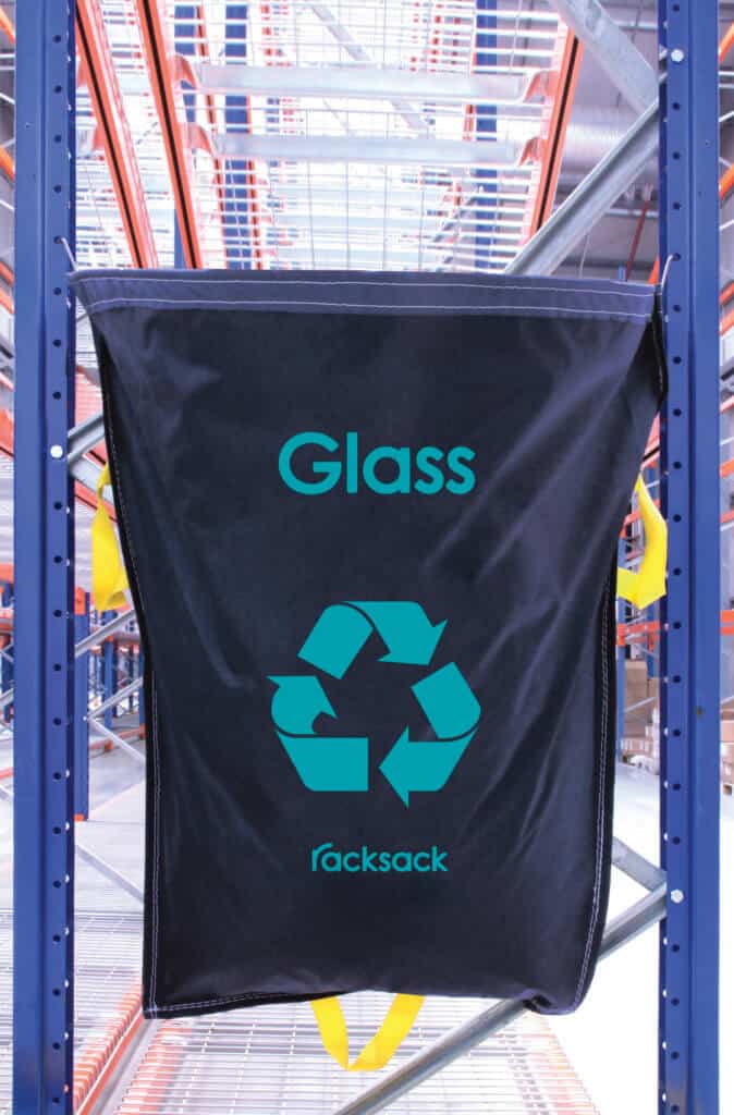 Glass waste Racksack