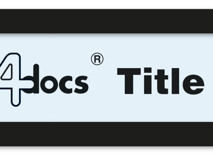 Frames4docs - Title Blocks- Header Strip