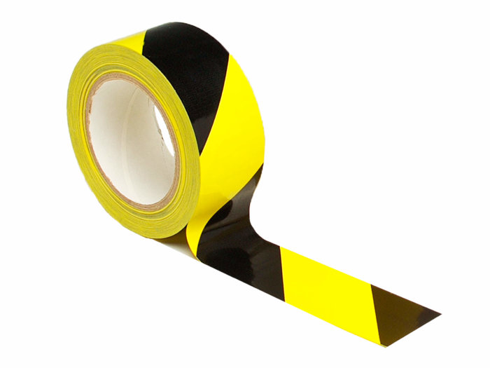 Yellow and Black Floor Marking Tape