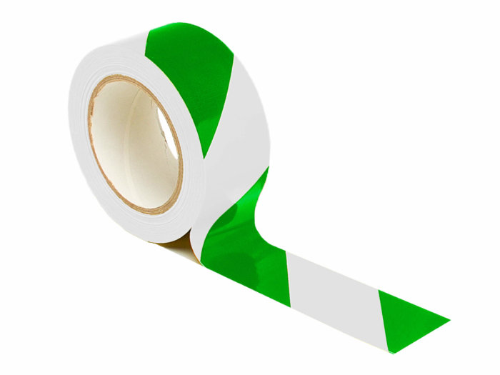 Green and White Floor Marking Tape