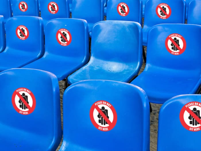 No Seating Markers On Chairs