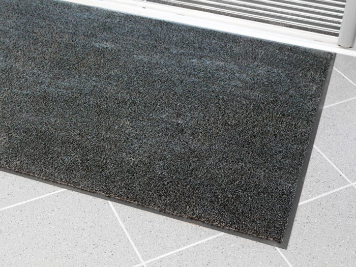 Black Microfibre Doormat