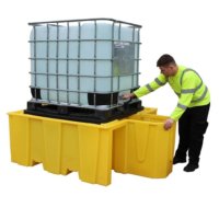 BC Spill Pallet With 4 Way Access With Pull Out