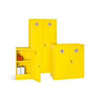 Group of Yellow COSHH Cabinets
