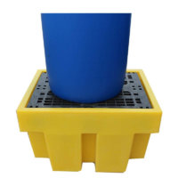 205ltr Yellow Plastic Drum Spill Pallet