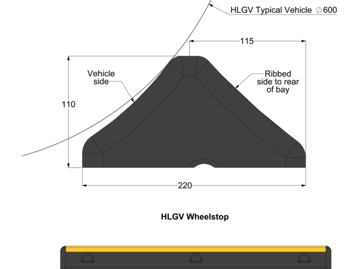 HLGV Wheelstop Profile