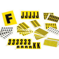 Yellow Self Adhesive Number & Letters