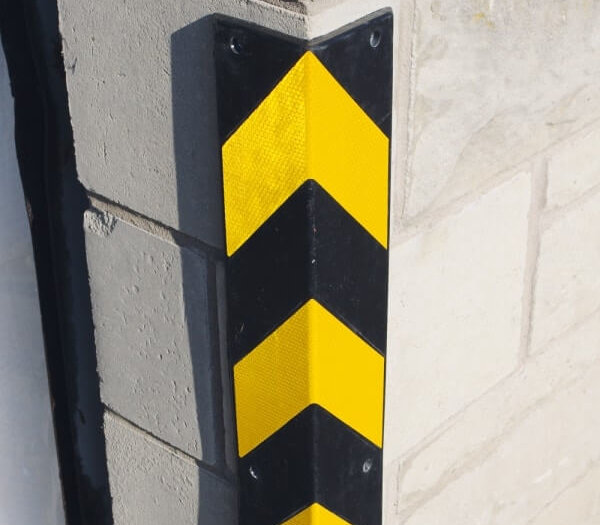 Traffic-Line Impact Protection Corner Protectors - Yellow/Black