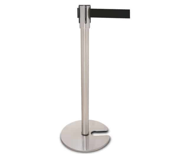 Stainless Steel Belt Barrier With Slotted Base