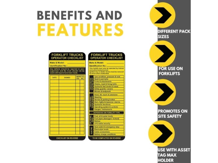 Forklift Tag Inserts Benefits