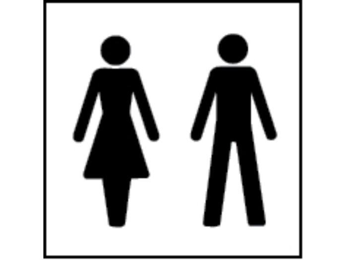 Female And Male Image Sign For Washrooms