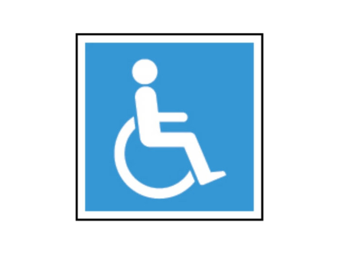 Accessible Toilet Image Only Sign