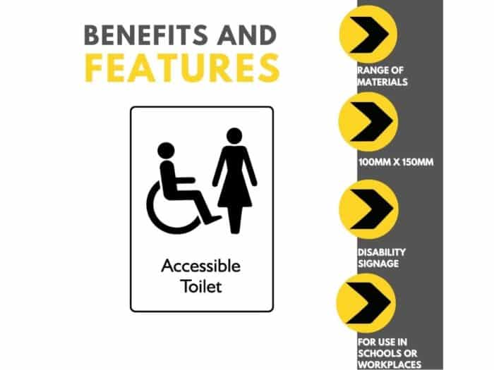Accessible Female Toilet Sign