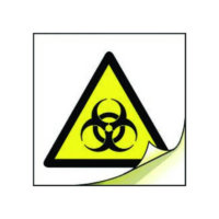 Biological hazard symbol labels