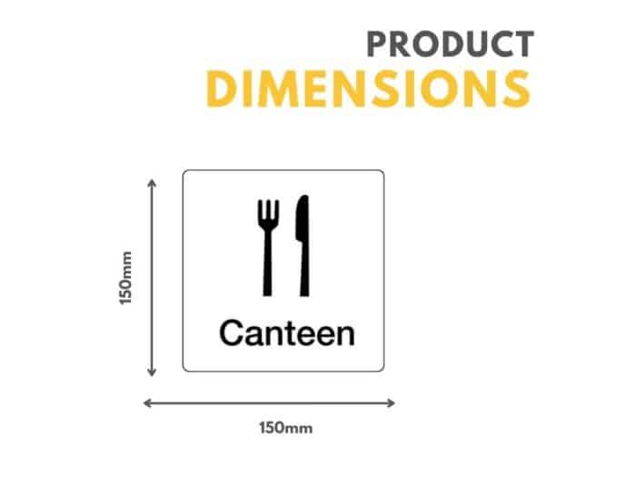 Canteen Sign 150mm x 150mm