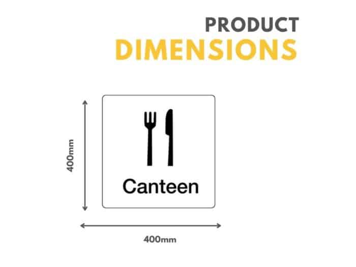 Canteen Sign 400mm x 400mm