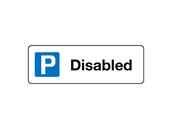 Car Parks – Disabled (parking symbol) sign