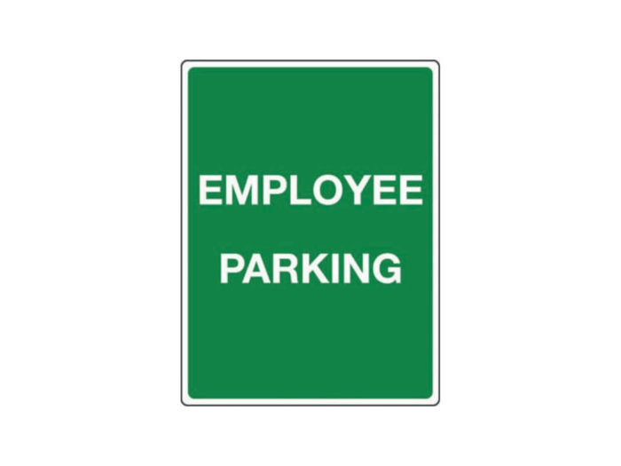 Car Parks - Employee Parking Sign