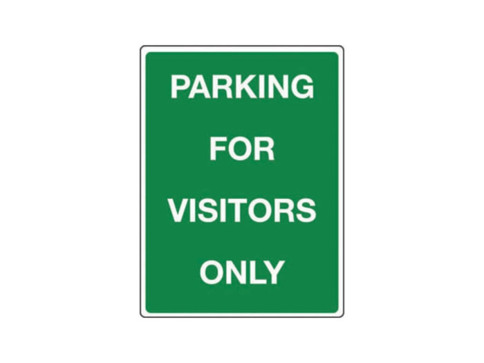 Car Parks – PARKING FOR VISITORS ONLY sign