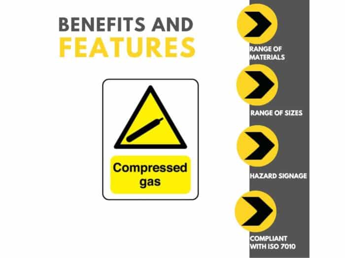 Compressed Gas Sign Features and Benefits