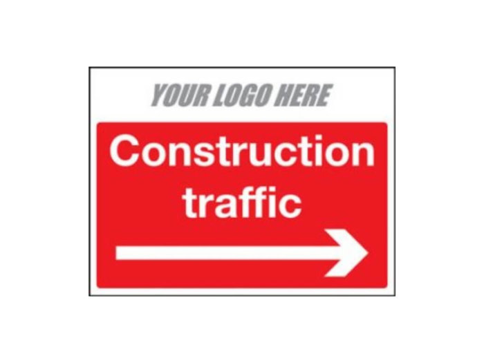 Construction Traffic Directional Sign - Right