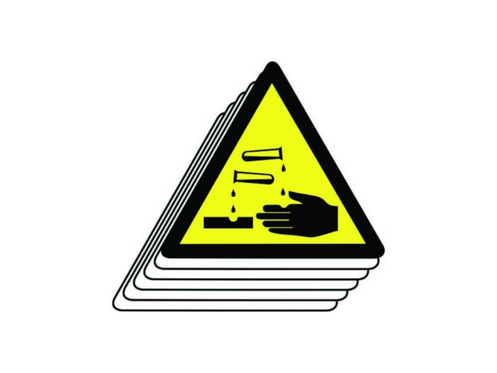 Corrosive Symbol Labels