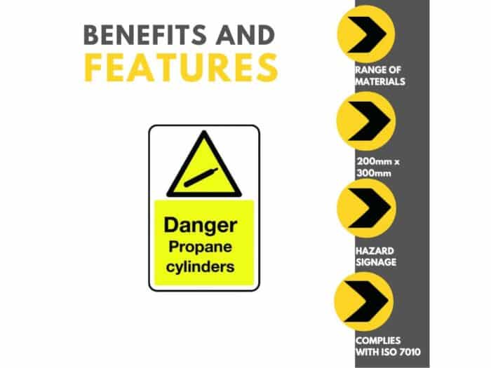 Danger Propane Cylinders Sign Benefits