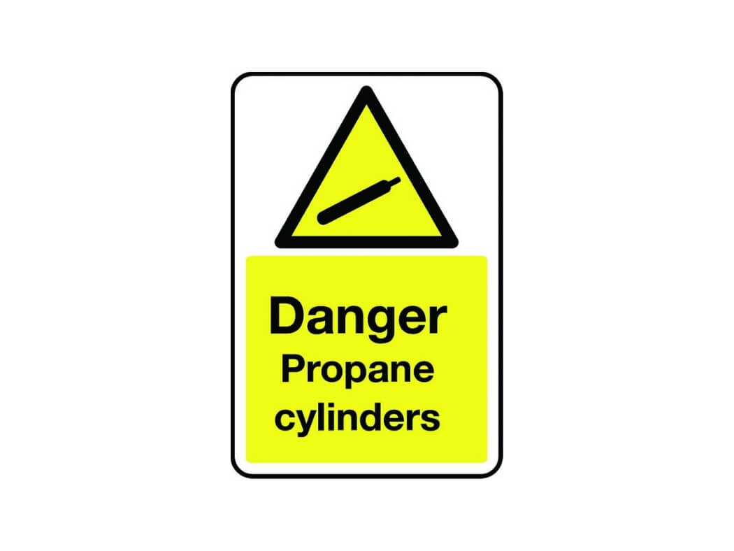 Danger Propane Cylinders Sign Hazard Signs Safe Industrial