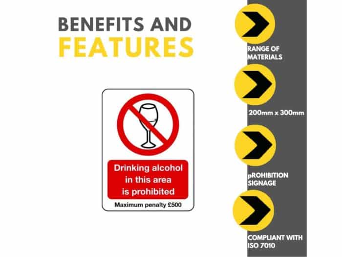 Drinking Alcohol In This Area Is Prohibited Sign