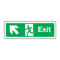 Exit primary arrow up left sign