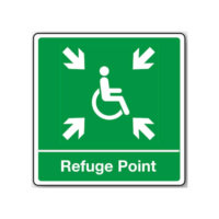 External Disabled Refuge Point Sign
