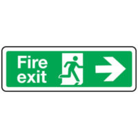 Extra Large Fire Escape Route Arrow Right Sign
