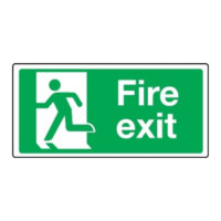 Extra Large Fire Escape Route Final Exit Sign