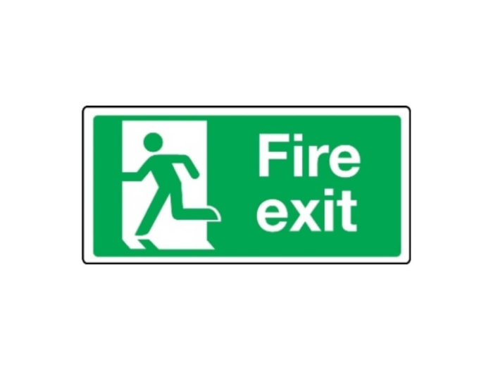 Extra Large Fire Escape Route Final Exit Sign