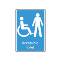 Male Accessible Toilet Sign