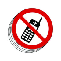 No Mobile Phone Stickers