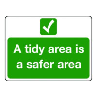 Tidy Area Sign