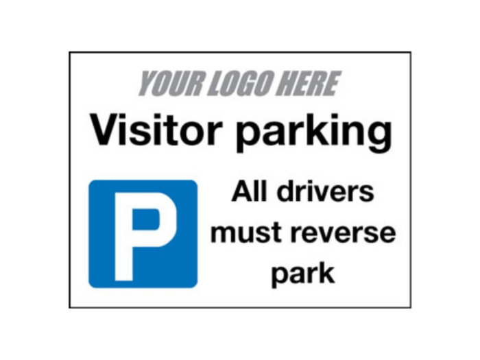 Visitor Reverse Parking Sign Temp